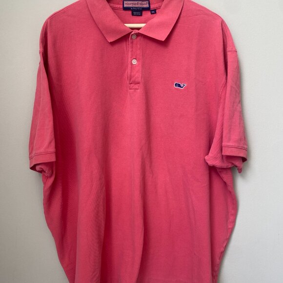 Vineyard Vines Mens Size XXL Golf Classic Short Sleeve Cotton Polo Shirt in Pink - Picture 4 of 16